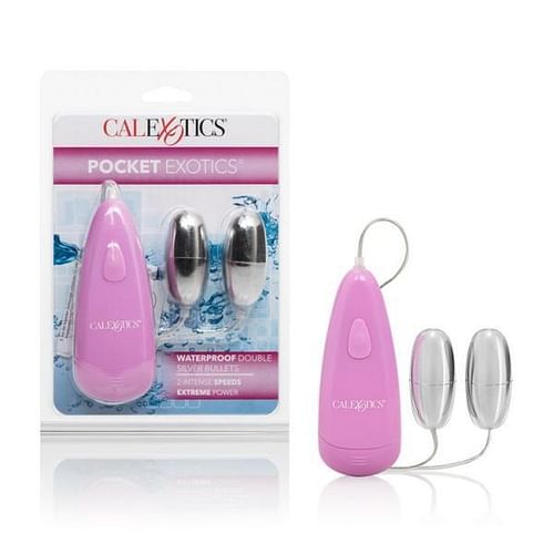 Pocket Exotics Double Silver Bullet Vibrator Waterproof - Image 5