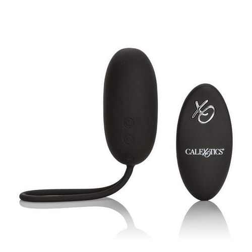 Silicone Remote Rechargeable Egg Vibrator Black - Image 2