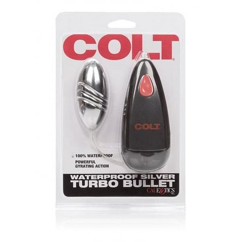 Colt Waterproof Turbo Bullet Vibrator Silver - Image 3