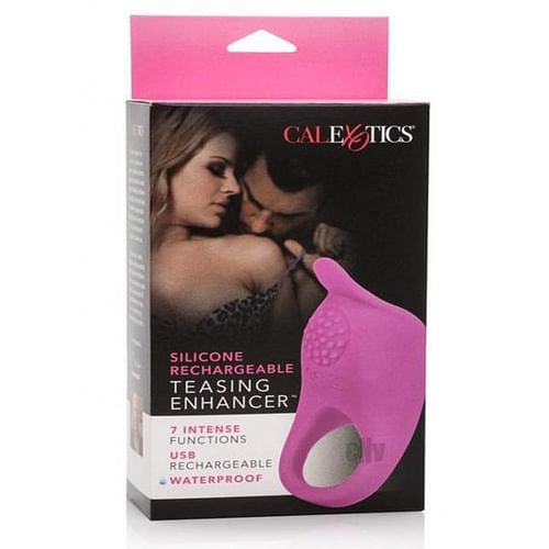 Teasing  Enhancer Ring Silicone Rechargeable Pink - Image 3