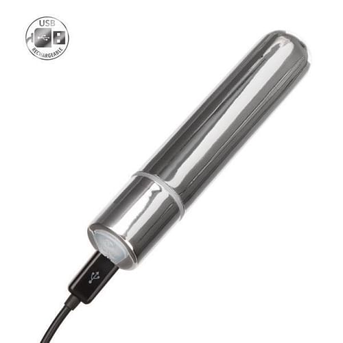Rechargeable Bullet Vibrator Silver - Image 2