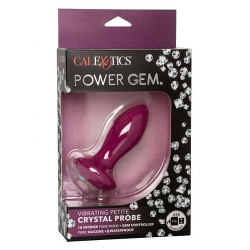 Power Gem Vibrating Petite Crystal Probe Purple - Image 3