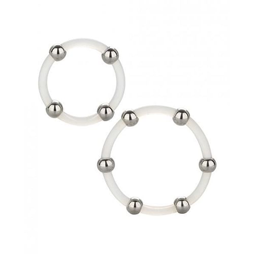 Steel Beaded Silicone Ring Set - Image 4