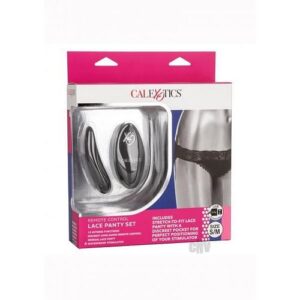 Remote Control Lace Panty Set S/m Black