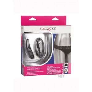 Remote Control Lace Panty Set L/xl Black