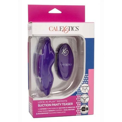 Lock N Play Remote Suction Panty Purple