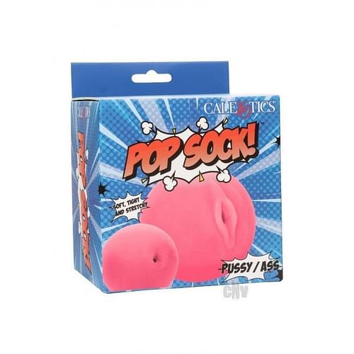 Pop Sock! Pussy & Ass Ball Masturbator - Pink - Image 2