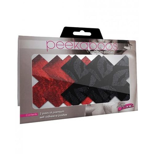 Stolen Kisses X Pasties Red, Black 2 Pack - Image 3