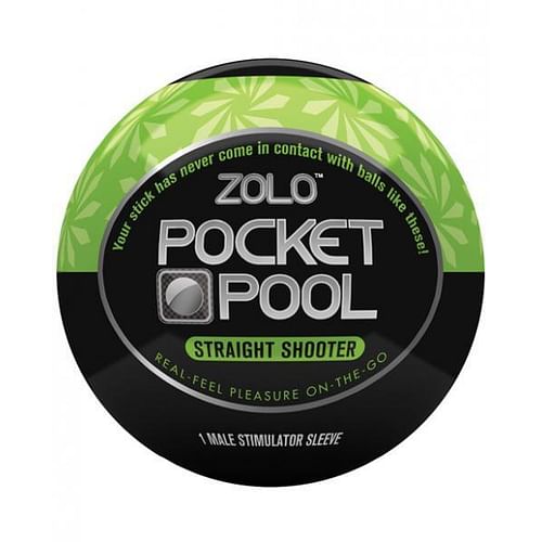 Zolo Pocket Pool Straight Shooter Green Sleeve