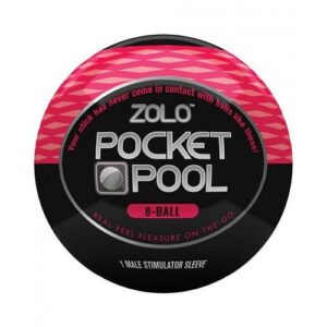 Zolo Pocket Pool 8 Ball Red Male Stimulator Sleeve