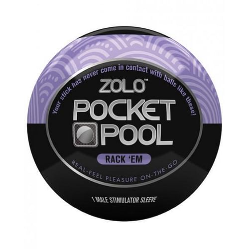 Zolo Pocket Pool Rack Em Purple Sleeve