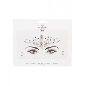 Shots Bliss Dazzling Crowned Face Bling Sticker O/s