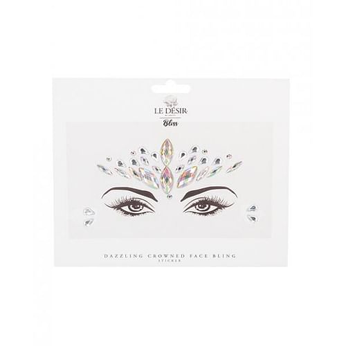 Shots Bliss Dazzling Crowned Face Bling Sticker O/s