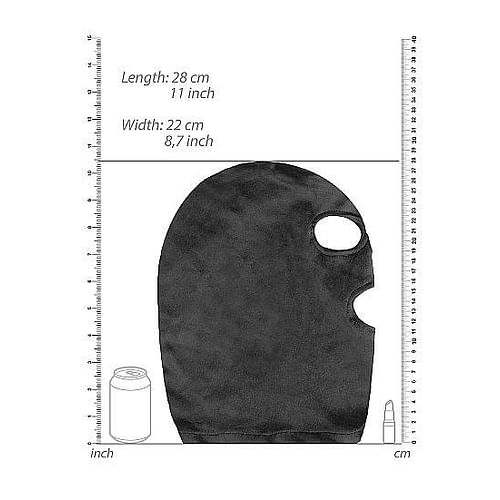 Ouch Velvet & Velcro Mask With Eye And Mouth Opening - Image 4