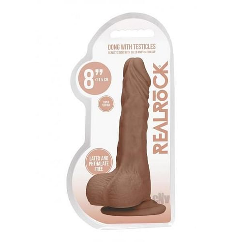 Realrock 8in Dong Tan W/ Testicles - Image 2