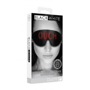 Ouch Bonded Leather Eye Mask Black