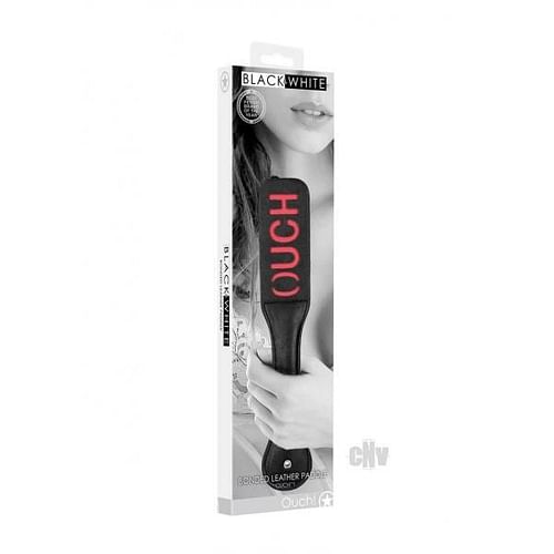 Ouch Bonded Leather Paddle Black