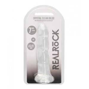 Shots Realrock Crystal Clear 7" Dildo  - Transparent