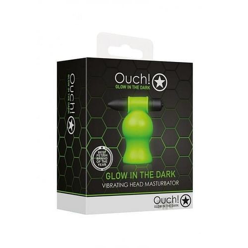 Shots Ouch Vibrating Head Masturbator - Glow In The Dark - Image 2