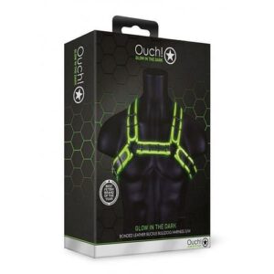 Ouch Buckle Bulldog Harness S/m Gitd