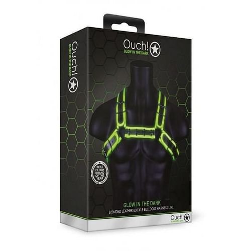 Ouch Buckle Bulldog Harness L/xl Gitd