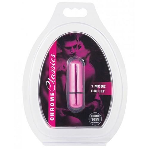ETC Chrome Classics 7 Mode Bullet Vibrator Pink - Image 2