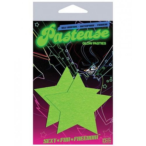 Glow In The Dark Stars Pasties O/S - Image 2