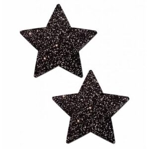 Pastease Sparkle Black Stars
