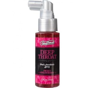 Goodhead Deep Throat Oral Spray Sweet Strawberry 2oz