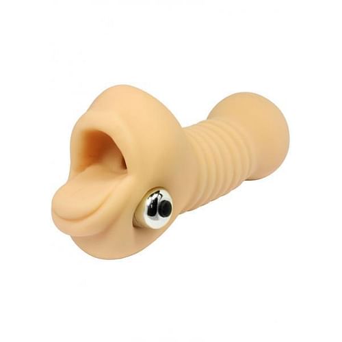Vicky Quickie Blowjob Sucker Vibrating Masturbator Beige
