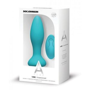 A Play Rechargeable Silicone Experienced Anal Plug W/remote - Teal