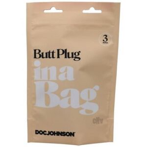 In A Bag Anal Plug 3in Black