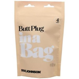 In A Bag Anal Plug 4in Black
