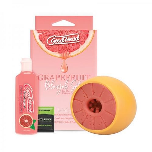 Goodhead Grapefruit Blowjob Set Yellow Pink