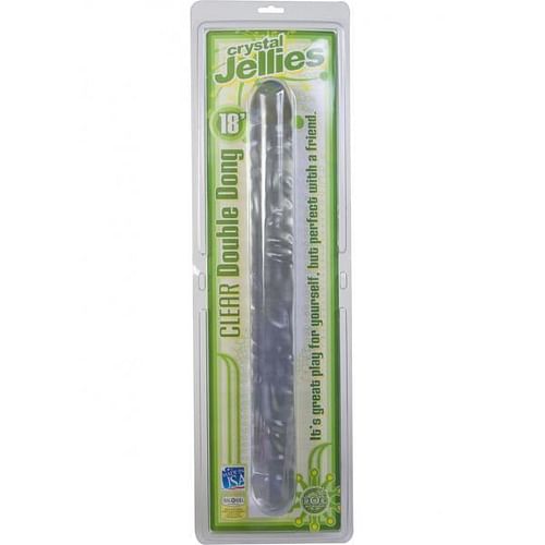 Double Dong 18 Inch - Clear - Image 3