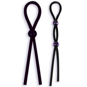 Silicone Cock Ties Black