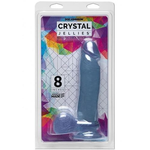Crystal Jellies Ballsy Cock 8.75 inches Clear Dildo - Image 3
