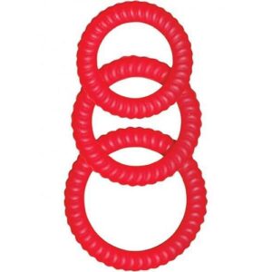 Ultra Cocksweller Silicone Cock Rings Red