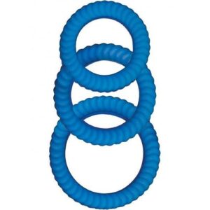Ram Ultra Cocksweller Silicone C Rings Blue