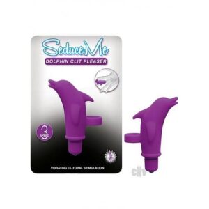 Seduce Me Dolphin Clitoral Pleaser Purple Finger Vibrator
