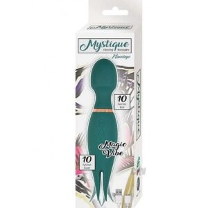 Mystique Vibe Massager Magic Wand Green