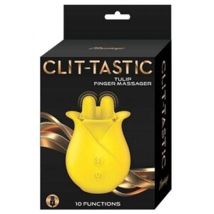 Clit Tastic Tulip Finger Massager Ylw