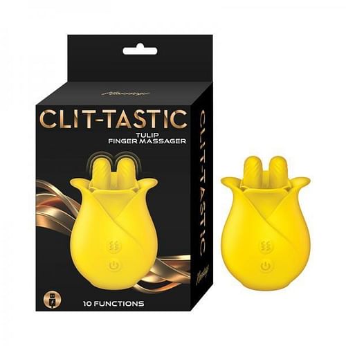 Clit Tastic Tulip Finger Massager Ylw - Image 2