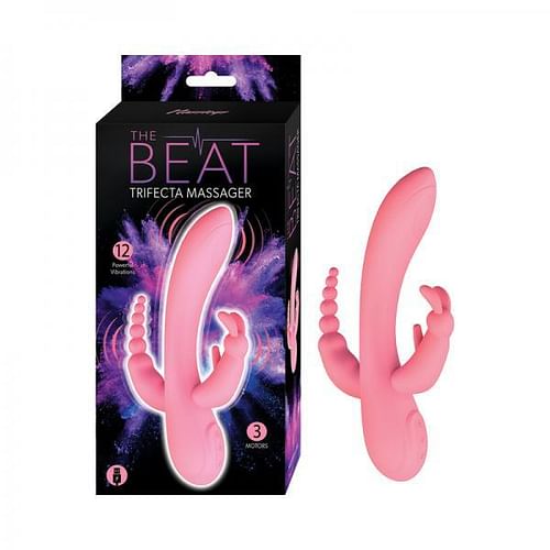 The Beat Trifecta Massager Pink - Image 2