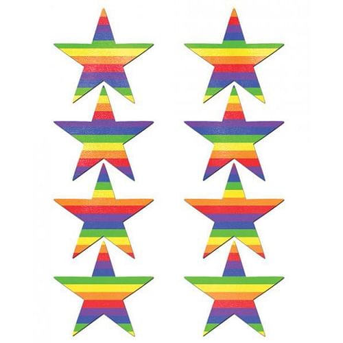 Pastease Mini Rainbow Stars Pack Of 8 O/S