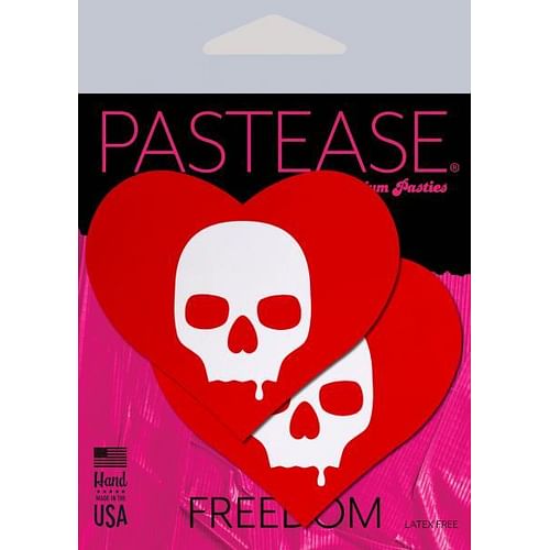 Pastease Sullen Skull Red Hearts - Image 2