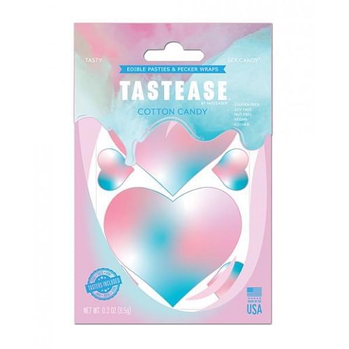 Tastease Cotton Candy Edible Nipple Pasties & Pecker Wraps - Image 2