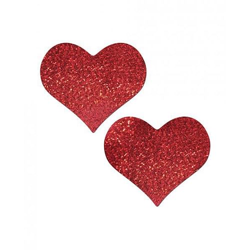 Pastease Heart Glitter Red Fuller Coverage - Image 2