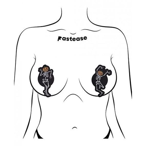 Pastease Dancing Skeletons W/ Pumpkin Heads - Image 3