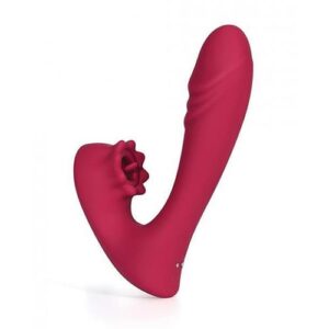 Lacy G-spot Vibrator W/tongue Licker